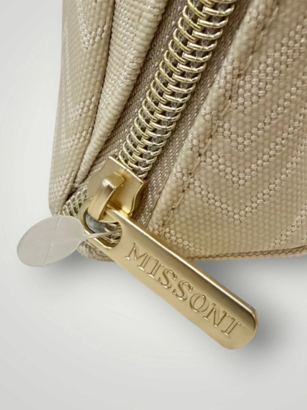 Missoni Delta One Travel Amenity Kit Bag Cream & Blue Set Of 2, New, Sealed